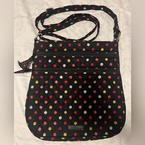 Vera Bradley Triple Zip Havana Dot Hipster Bag